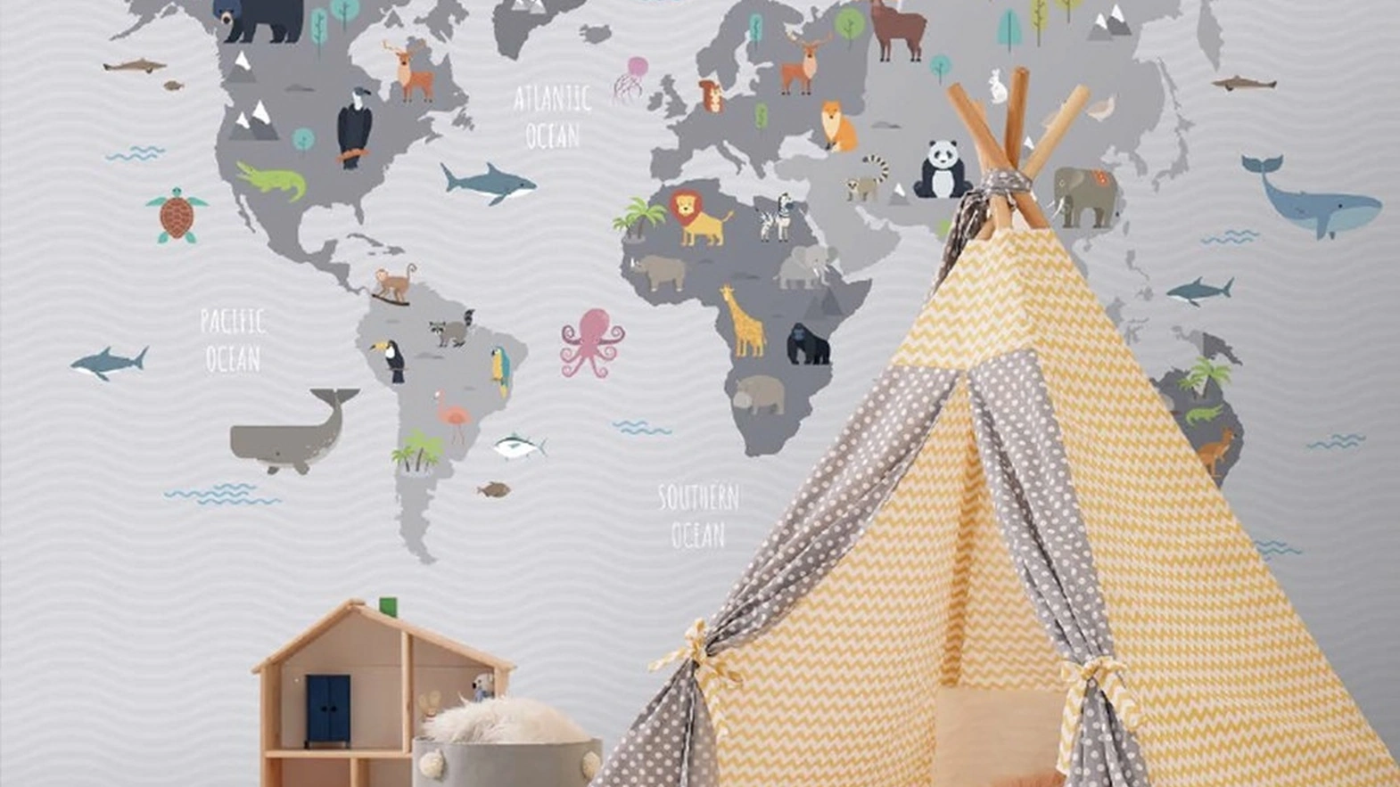 Carta da parati World Kids di Adriani e Rossi