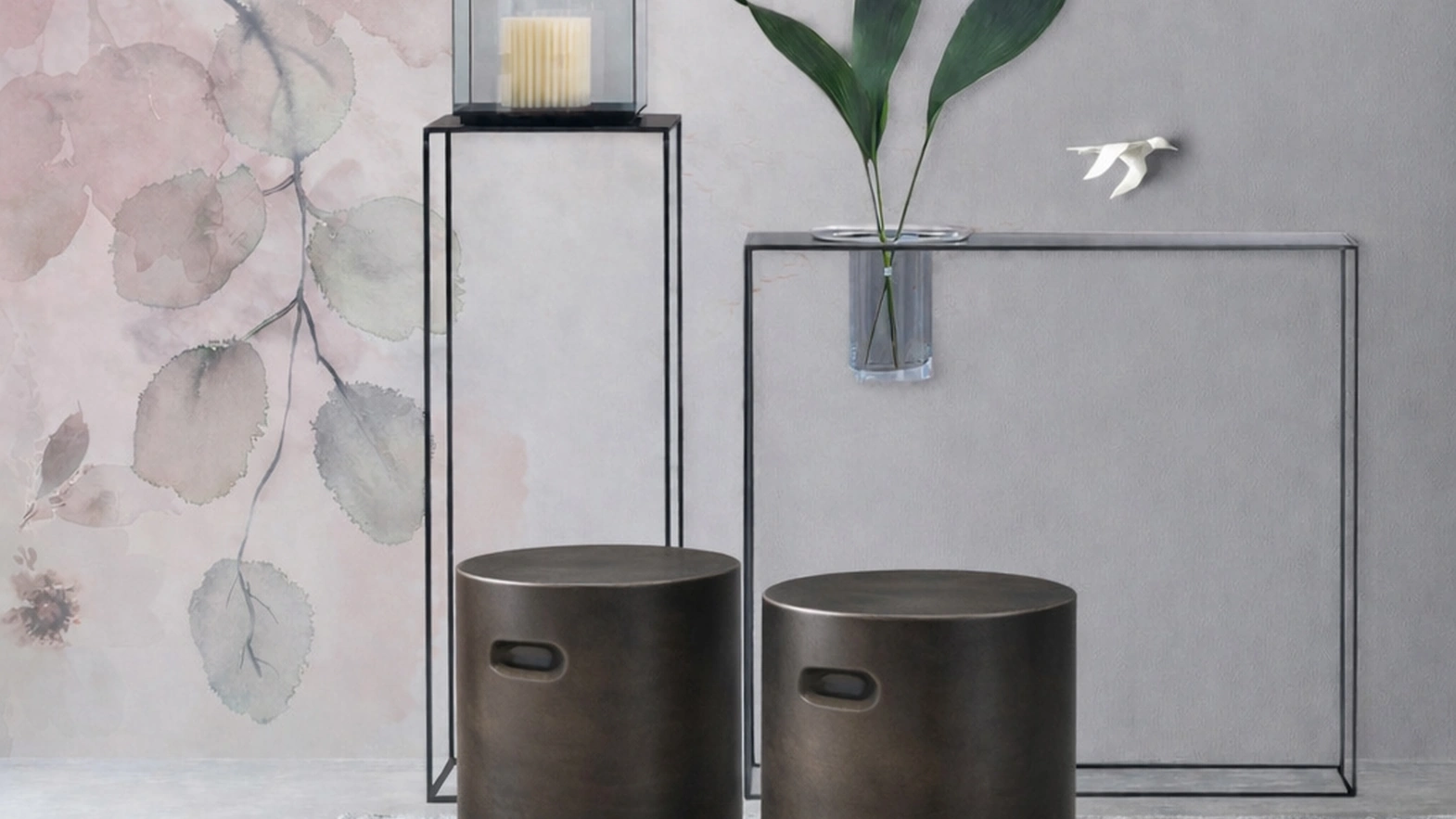 Pouf Nappe in gres porcellanato di Adriani e Rossi