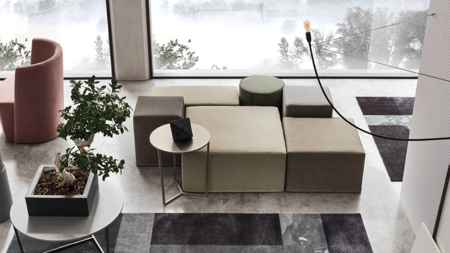 Pouf quadrato Dado di Maronese