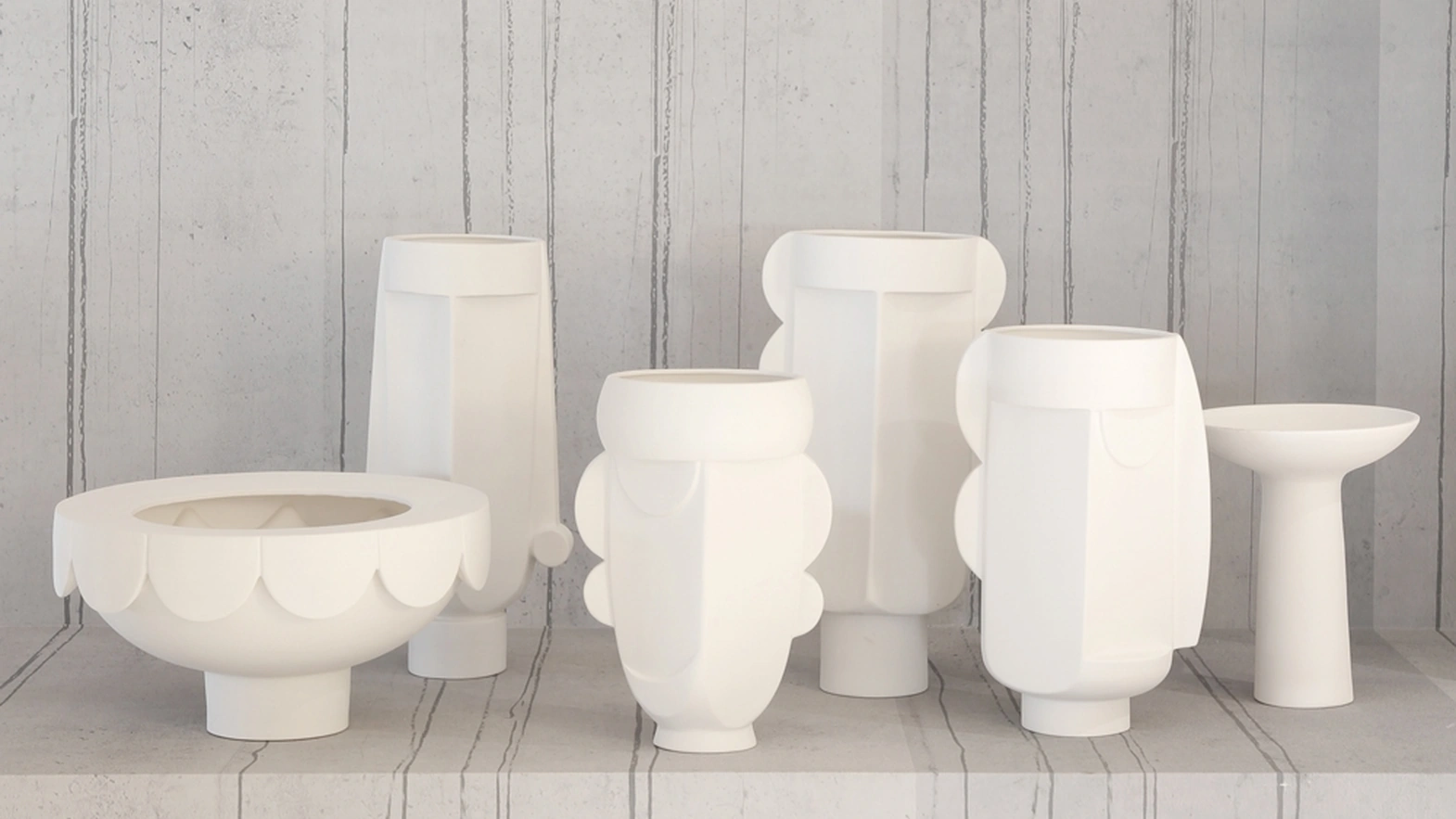 Vasi in ceramica Scacco Matto Collection di Adriani e Rossi