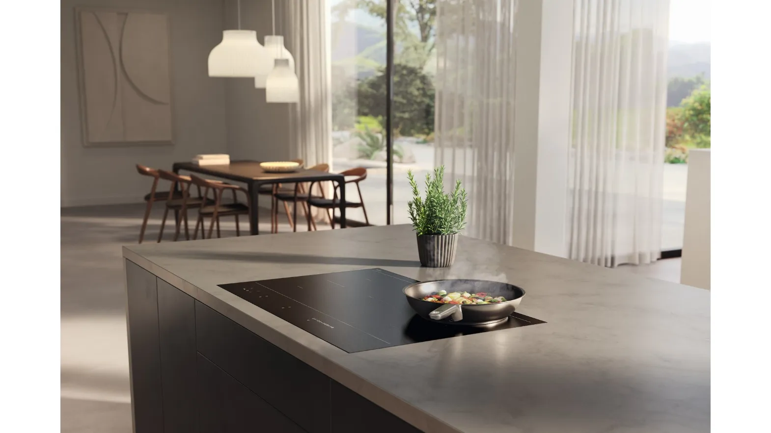 Piano Cottura a induzione KM 7576 FL 125 Gala Ed di Miele