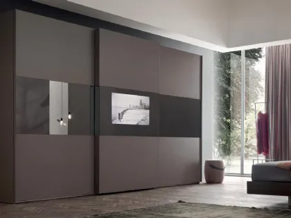 Armadio Planblog in laccato Terranova opaco e Stopsol di Maronese Acf