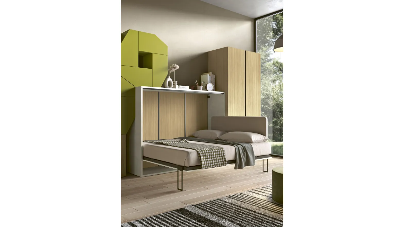 Letto a scomparsa Orizzontale 01 di 2B Italia