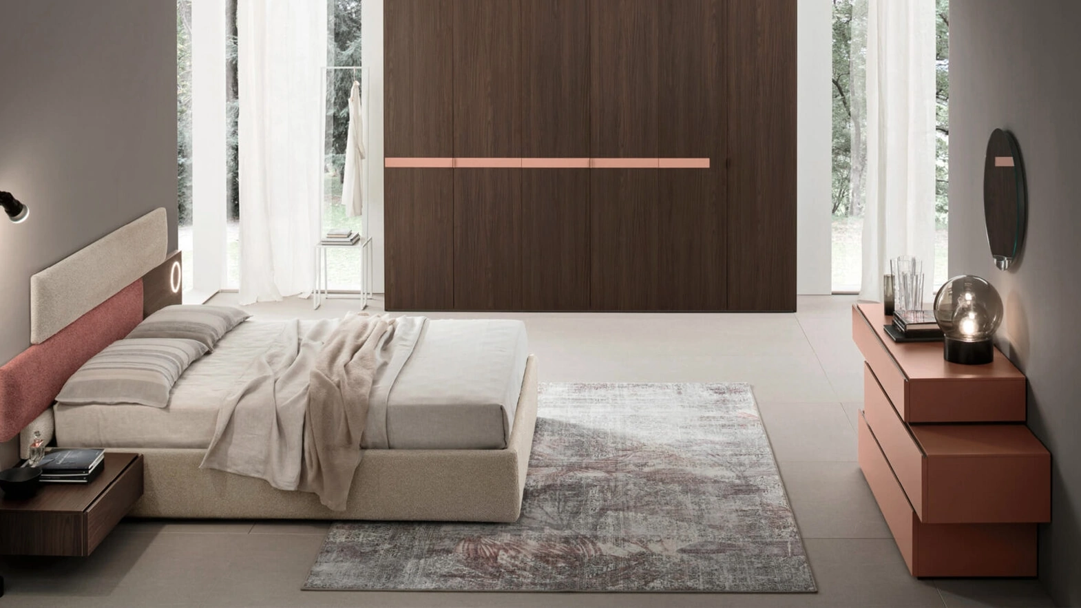 Letto Bumpy Imbottito di Maronese