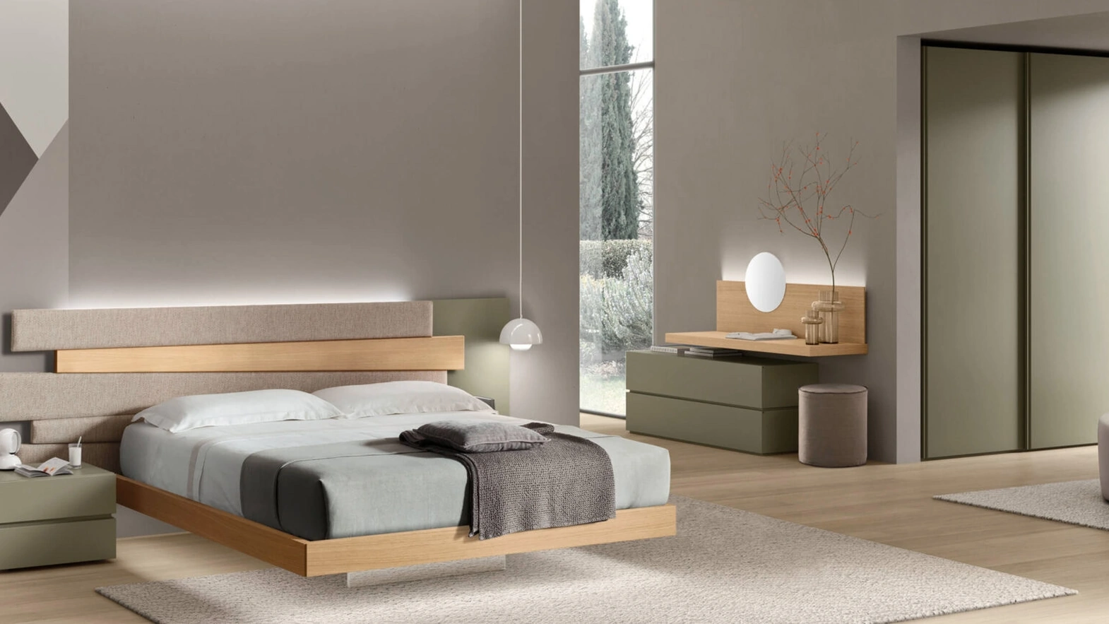 Letto in legno Scudo di Maronese