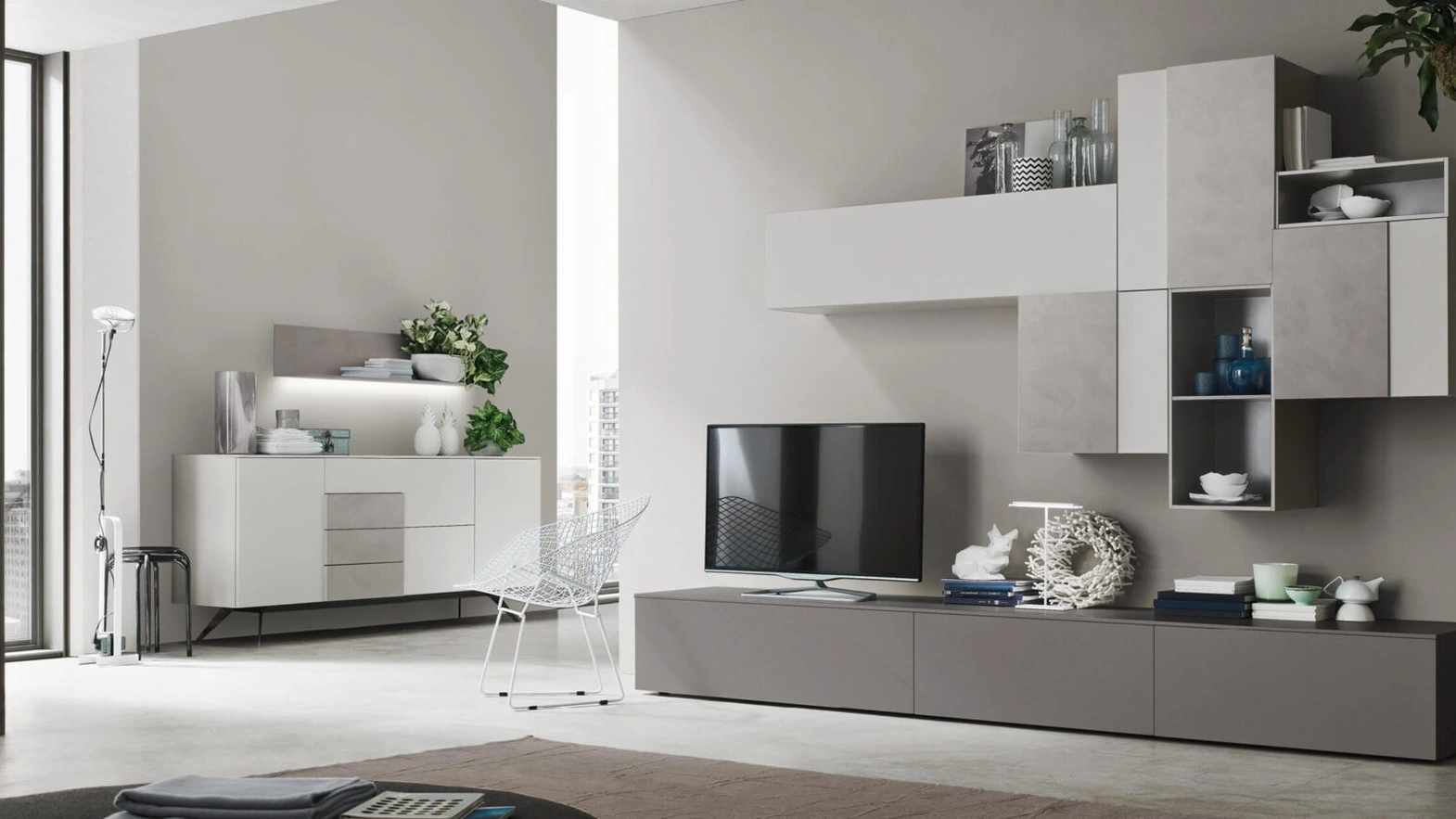 Parete Attrezzata Seta Comp SA2212 di Maronese