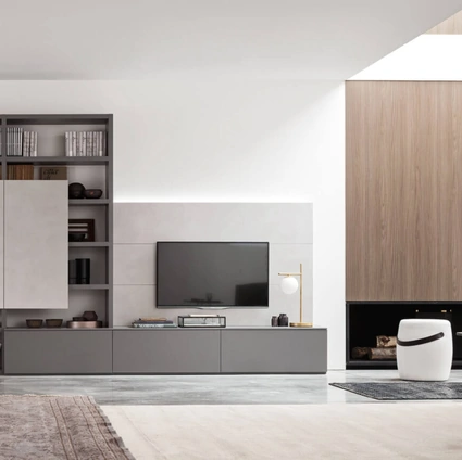 Parete Attrezzata Seta Sistema Spalla Comp SA2203 di Maronese