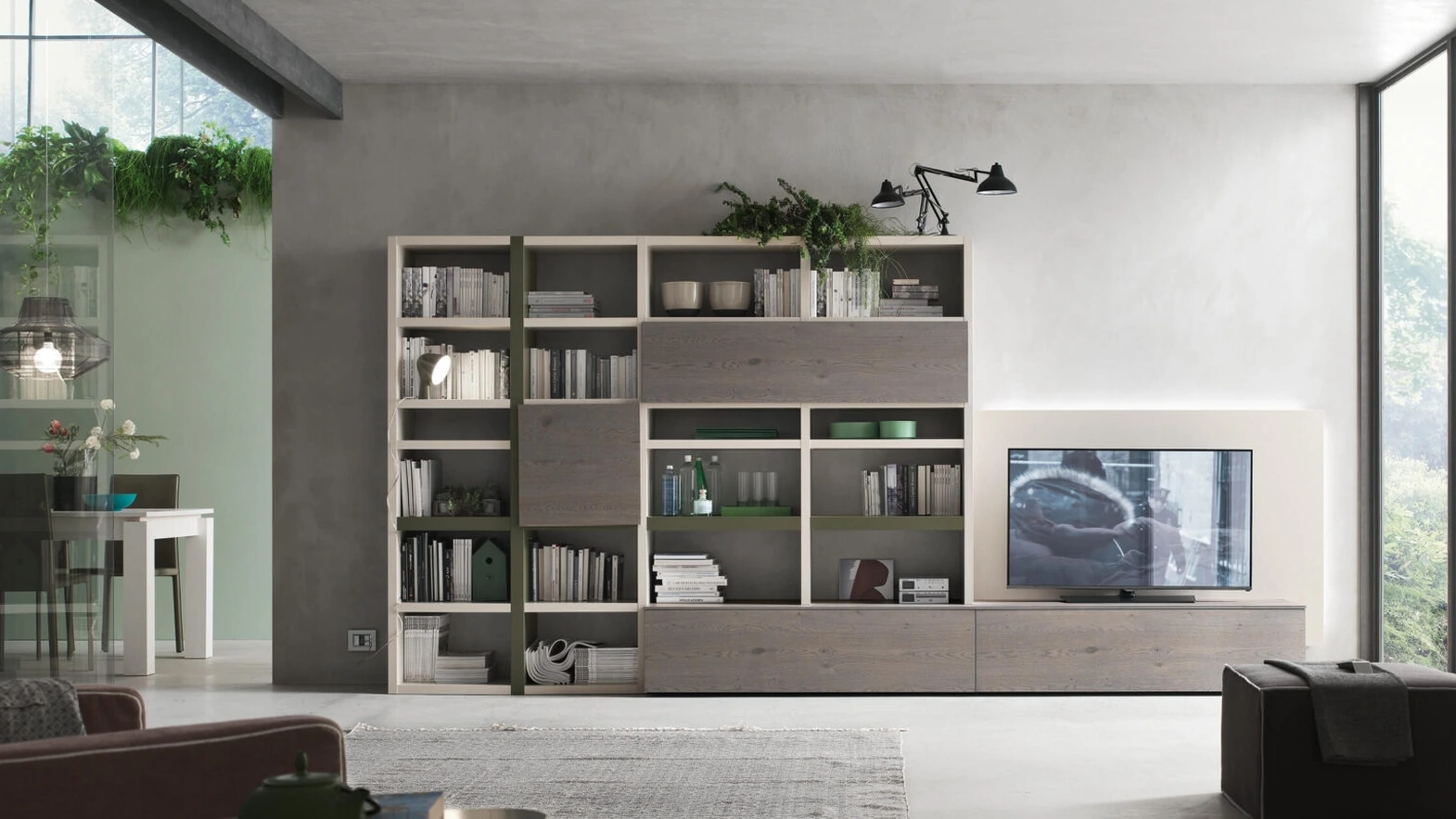 Parete Attrezzata Sistema Spalla Comp SA2225 di Maronese