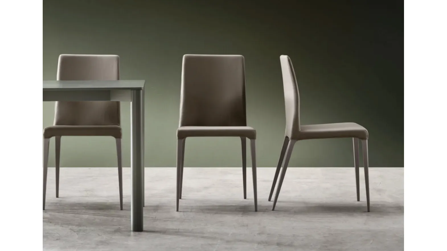 Sedia Dakota in ecopelle di Maronese