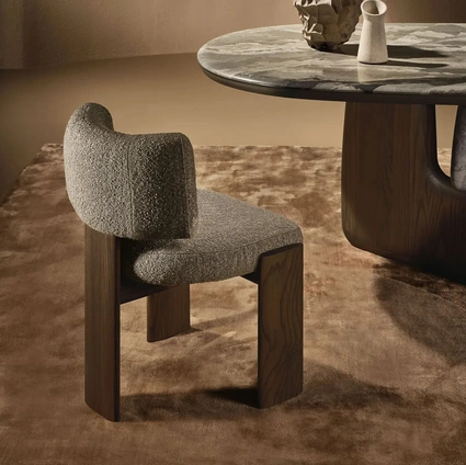 Sedia Trine in tessuto imbottito di Nature Design