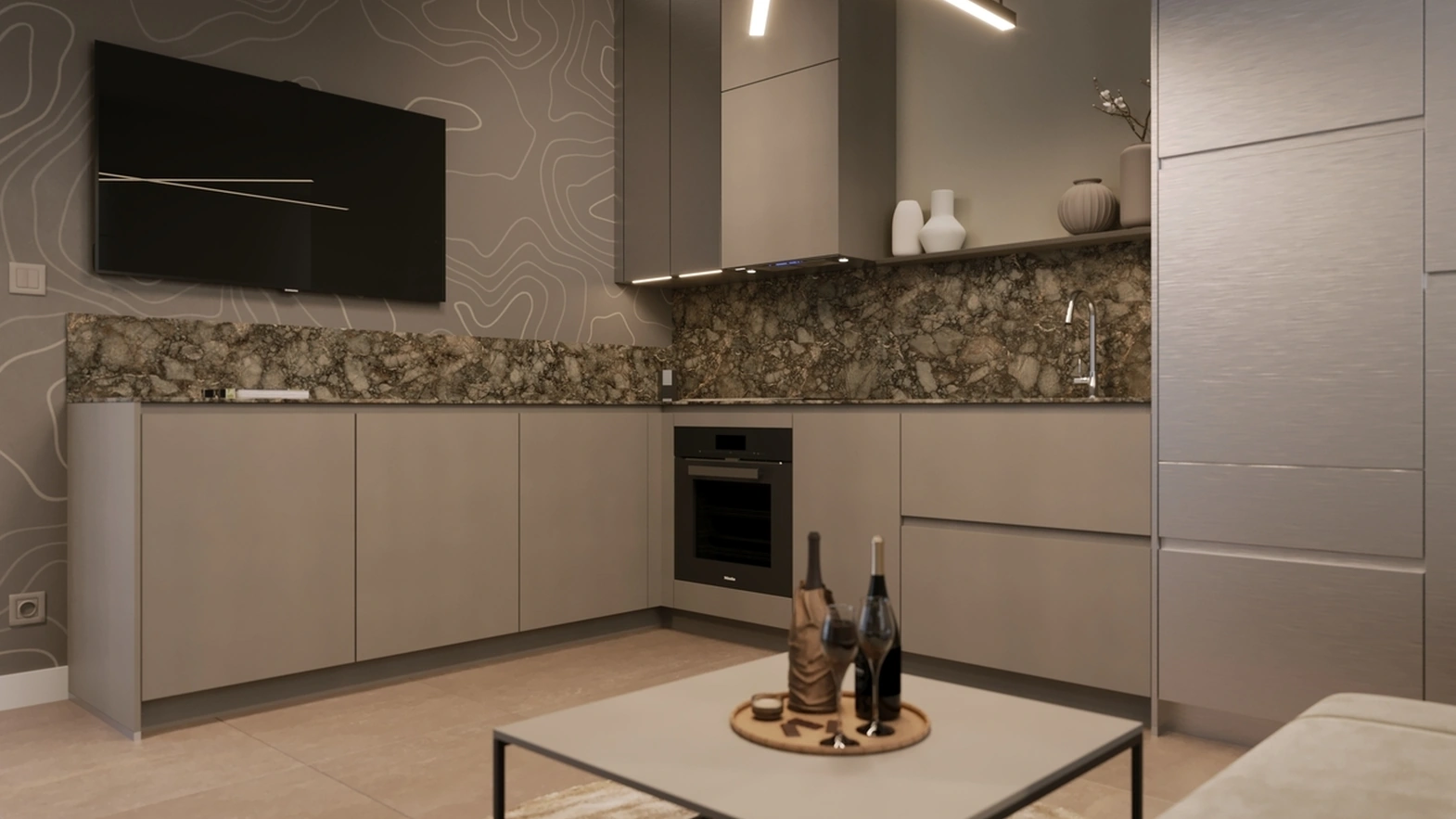 Cucina Moderna angolare Moderna di Life Cucine