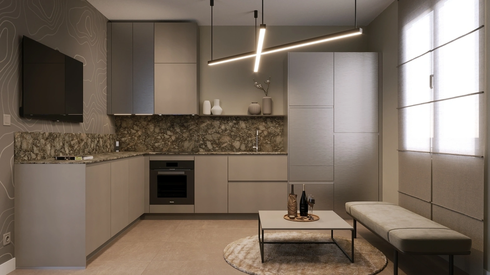 Cucina Moderna angolare Moderna di Life Cucine