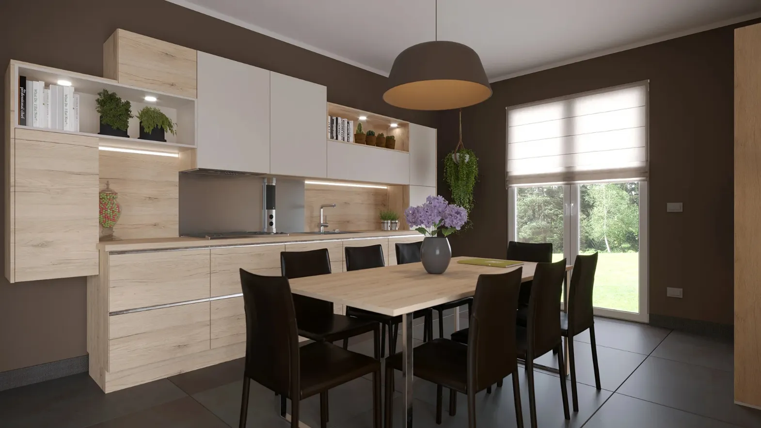 Cucina Moderna lineare Porto Riviera di Life Cucine