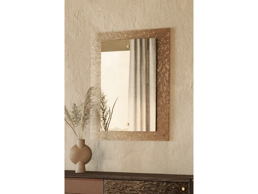 Specchio rettangolare con cornice in vetro cotto Eclipse di Nature Design
