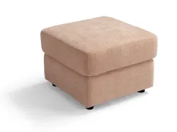 Pouf in tessuto con piedini in PVC Globo di Sofangel