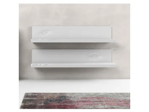 Mensola Line in finitura laccato bianco di Adriani e Rossi