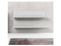 Mensola Line in finitura laccato bianco di Adriani e Rossi