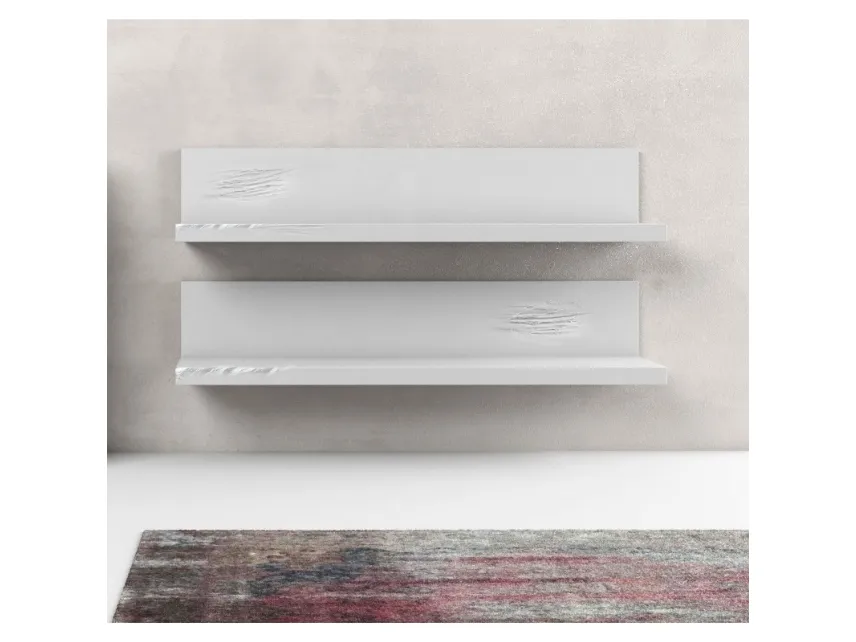 Mensola Line in finitura laccato bianco di Adriani e Rossi