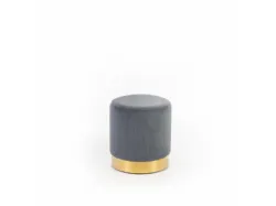 Pouf Toffee in velluto con struttura in metallo di Stones