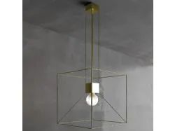 Lampada in metallo sabbiato Cubo Reflex di Adriani e Rossi