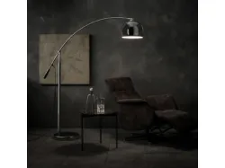 Lampada da terra Manhattan in metallo cromato di Stones