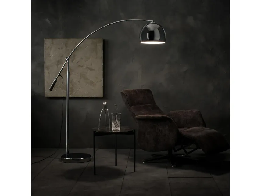 Lampada da terra Manhattan in metallo cromato di Stones