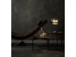 Lampada da tavolo Mirror in vetro con struttura in metallo di Stones