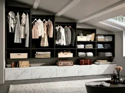 Cabina Armadio su misura per mansarde Look 26 di Ferrimobili