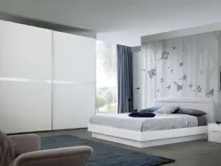 Comodino in laccato bianco opaco Time 3 di S75