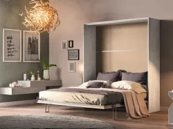 Letto matrimoniale a scomparsa aperto Casanova 4010 di 2B Italia