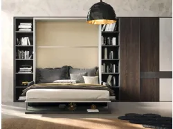 Letto matrimoniale a scomparsa aperto Casanova 4001 di 2B Italia