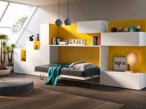 Letto a scomparsa Casanova composizione 4019 di 2B Italia