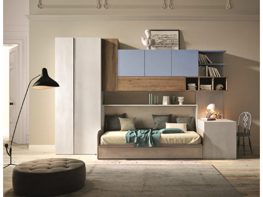 Letto a scomparsa Casanova composizione 4021 di 2B Italia
