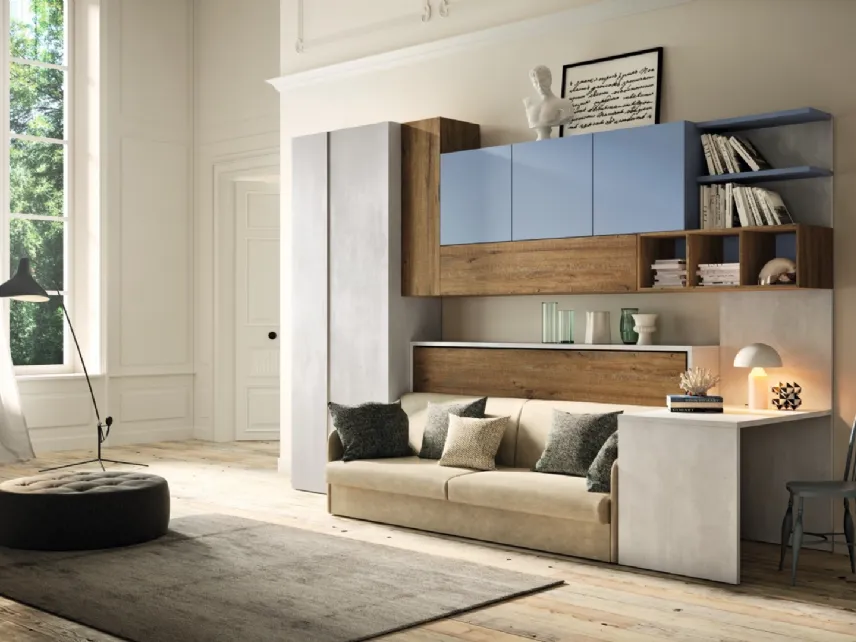 Letto a scomparsa Casanova composizione 4021 di 2B Italia