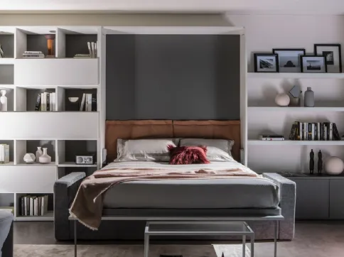 Letto matrimoniale a scomparsa aperto Vertigo Sofa 01 di Essedue