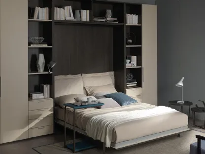 Letto matrimoniale a scomparsa aperto Vertigo Maxi di Essedue