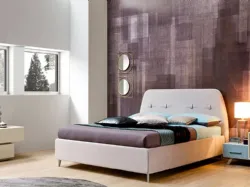 Letto in tessuto con testiera SC222 di Moretti Compact