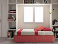 Letto moderno in tessuto Twice Sommier di Bside