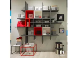 Libreria in laccato opaco MC045 di Moretti Compact