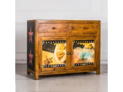 Madia Hollywood 02 in legno massello con stampa di Stones
