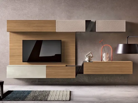 Parete Attrezzata sospesa 36Home 7007 di 2B Italia