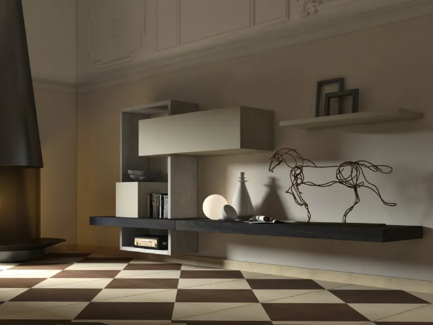 Parete Attrezzata sospesa Club36 3004 di 2B Italia