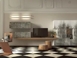 Parete Attrezzata Club Decor composizione 6018 di 2B Italia