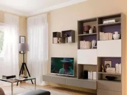 Parete attrezzata moderna in laccato opaco LV111 di Moretti Compact
