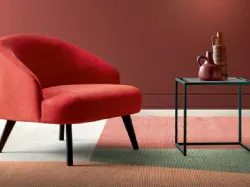 Poltroncina in tessuto Donder di Samoa