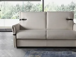 Divano letto lineare in tessuto con cinghie Louvre de Il Benessere