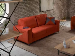 Divano Letto lineare in tessuto Roma de Il Benessere