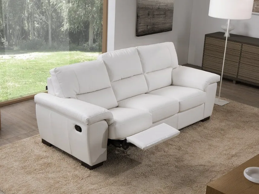 Divano relax  lineare in pelle Dalia di Sofangel