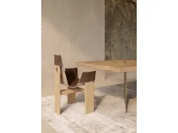 Sedia di design in pelle Manta di Nature Design