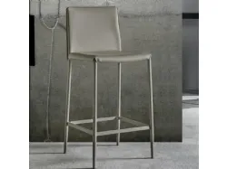 Sgabello Vanity Stool in similcuoio pvc di La Seggiola